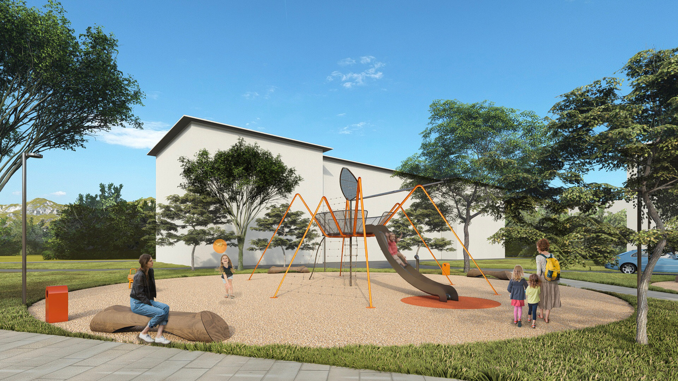 Playground climbing structure