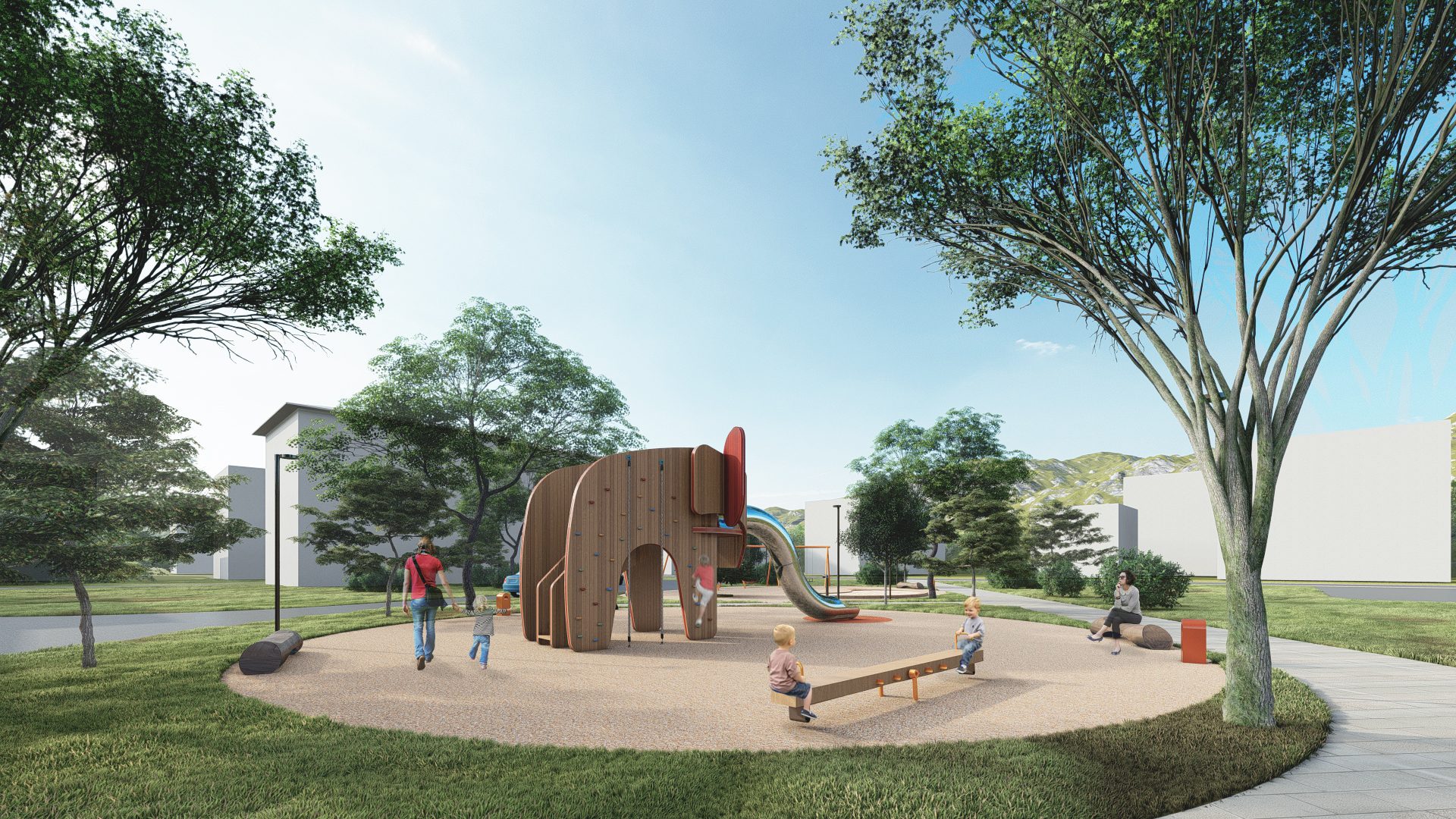 The Stepanavan play circle — render